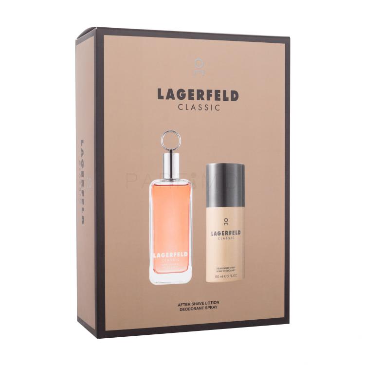Karl Lagerfeld Classic Darilni set vodica po britju 100 ml + deodorant 150 ml