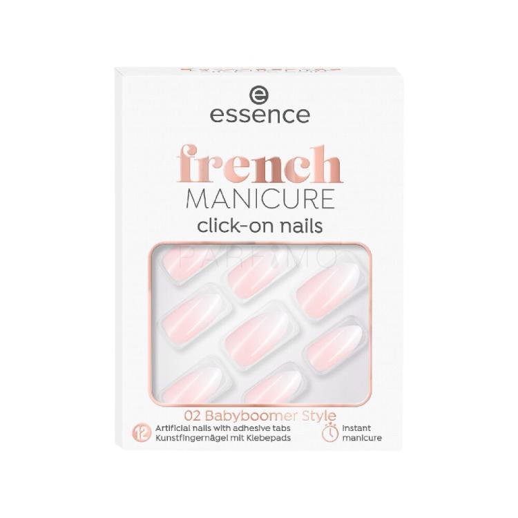 Essence French Manicure Click &amp; Go Nails Umetni nohti za ženske Odtenek 02 Babyboomer Set