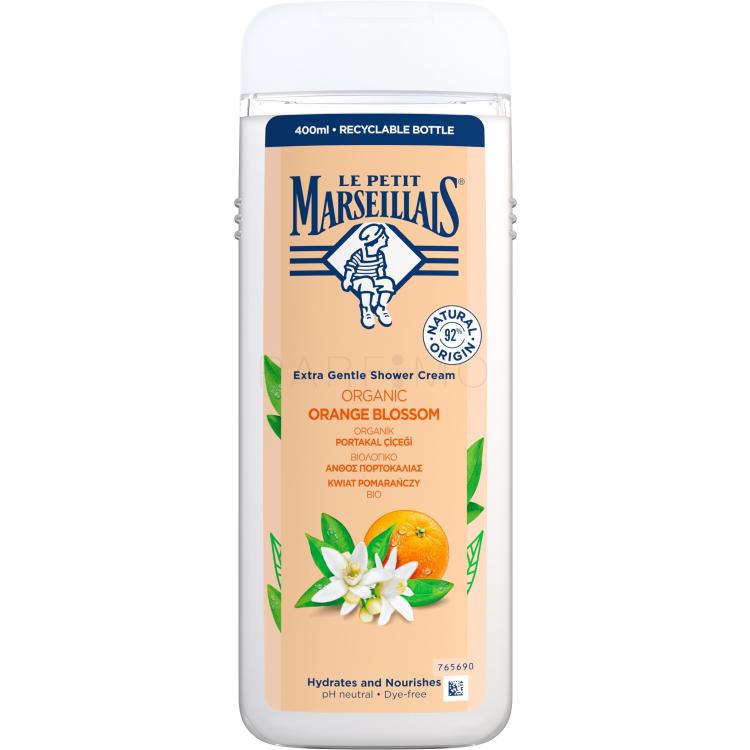 Le Petit Marseillais Extra Gentle Shower Cream Organic Orange Blossom Krema za prhanje 400 ml