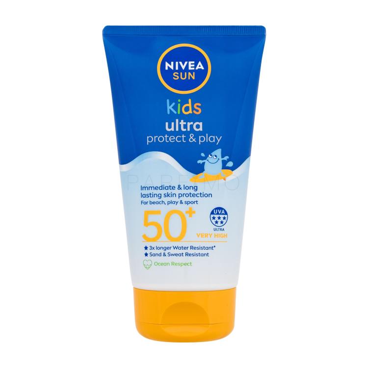 Nivea Sun Kids Ultra Protect &amp; Play SPF50+ Zaščita pred soncem za telo za otroke 150 ml