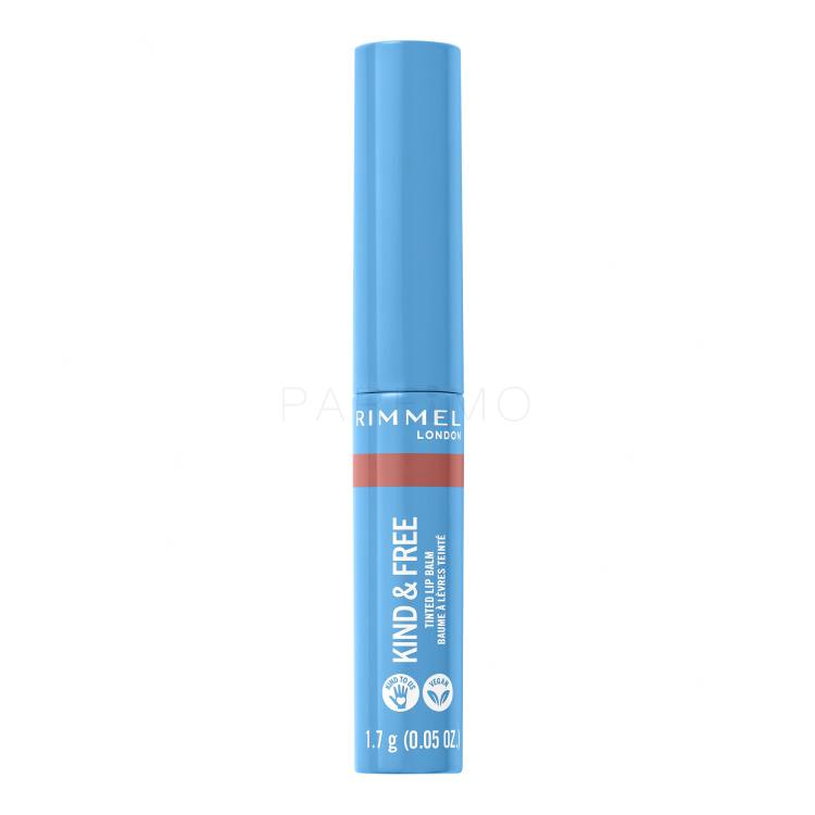 Rimmel London Kind &amp; Free Tinted Lip Balm Balzam za ustnice za ženske 4 g Odtenek 002 Natural Apricot