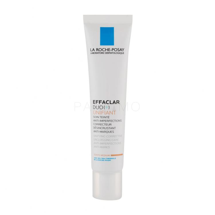 La Roche-Posay Effaclar Duo (+) Unifiant Dnevna krema za obraz za ženske 40 ml Odtenek Medium poškodovana škatla