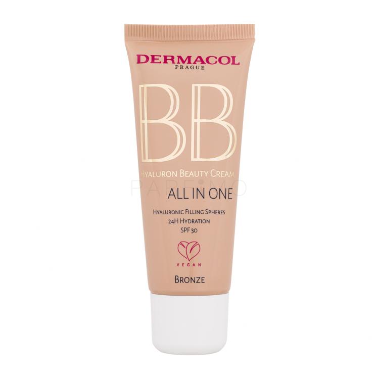 Dermacol BB Cream Hyaluron Beauty Cream All In One BB krema za ženske 30 ml Odtenek 02 Bronze