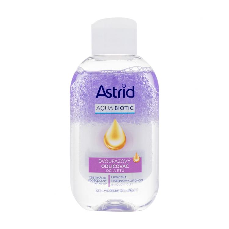 Astrid Aqua Biotic Two-Phase Remover Odstranjevalec ličil za oči za ženske 125 ml poškodovana steklenička