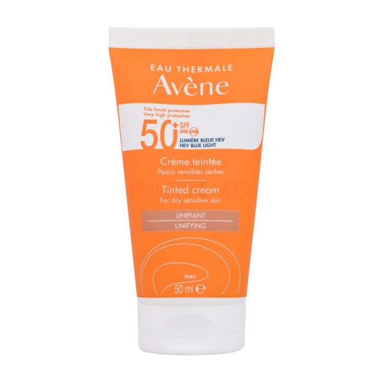 Avene Sun Tinted Cream SPF50+ Zaščita pred soncem za obraz 50 ml