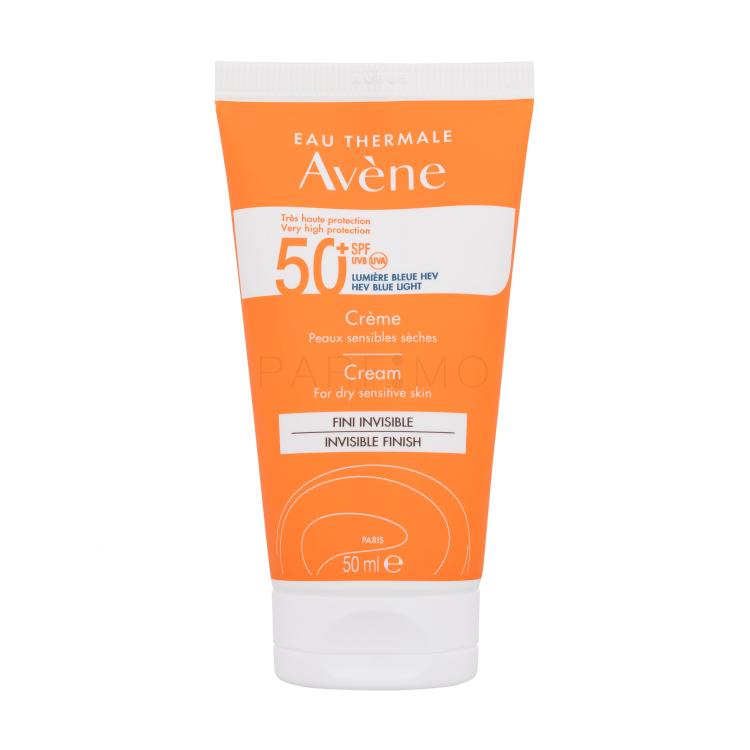 Avene Sun Cream Invisible Finish SPF50+ Zaščita pred soncem za obraz 50 ml