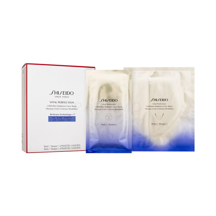 Shiseido Vital Perfection LiftDefine Radiance Face Mask Maska za obraz za ženske Set