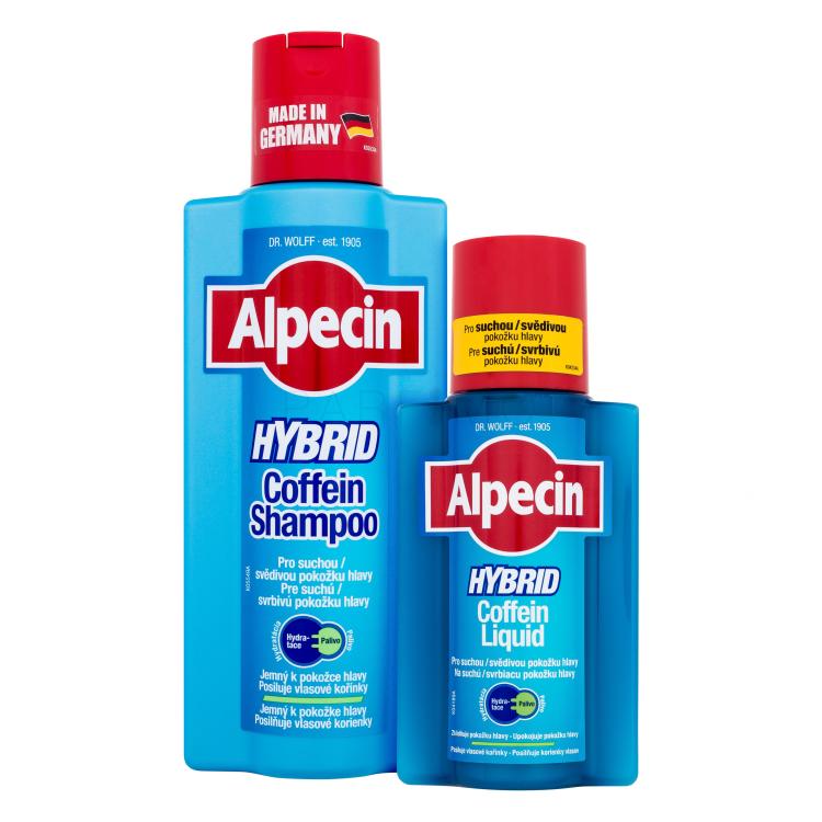 Set Šampon Alpecin Hybrid Coffein Shampoo + Izdelek proti izpadanju las Alpecin Hybrid Coffein Liquid