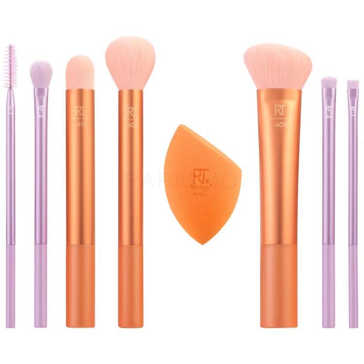 Real Techniques Brushes Level Up Brush + Sponge Set Čopič za ličenje za ženske Set