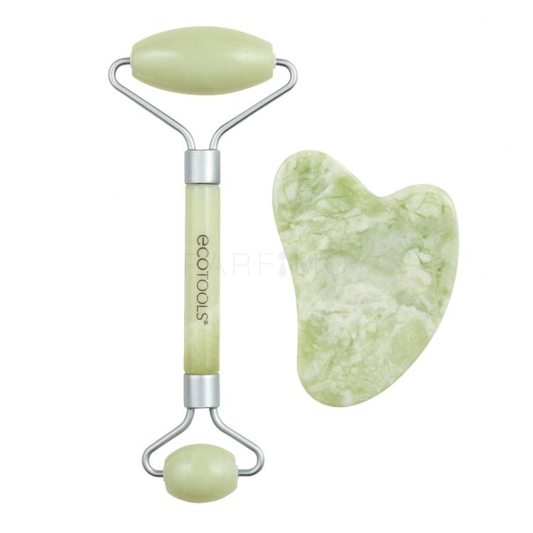 EcoTools Facial Roller Jade + Gua Sha Duo Masažni valjček in kamen za ženske Set