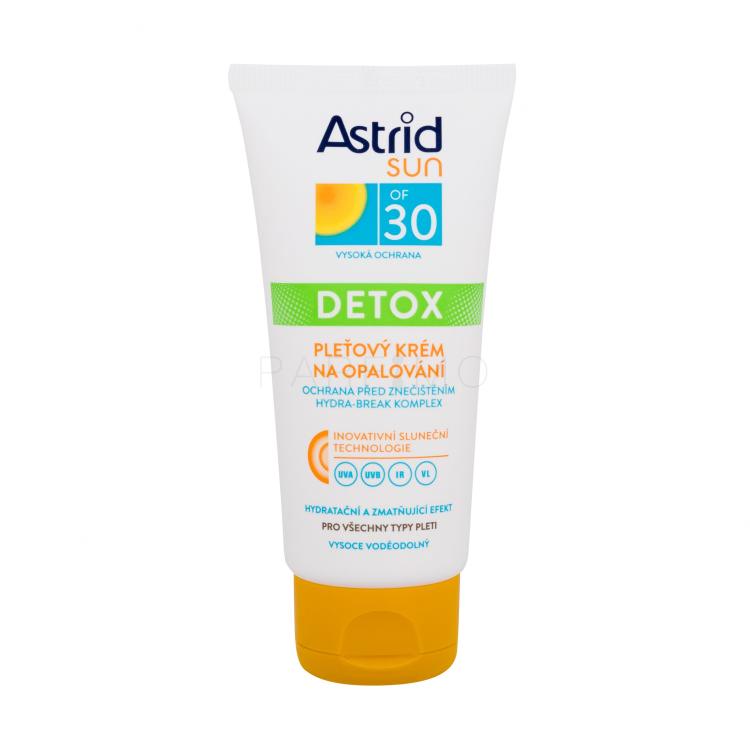 Astrid Sun Detox Face Cream SPF30 Zaščita pred soncem za obraz 50 ml