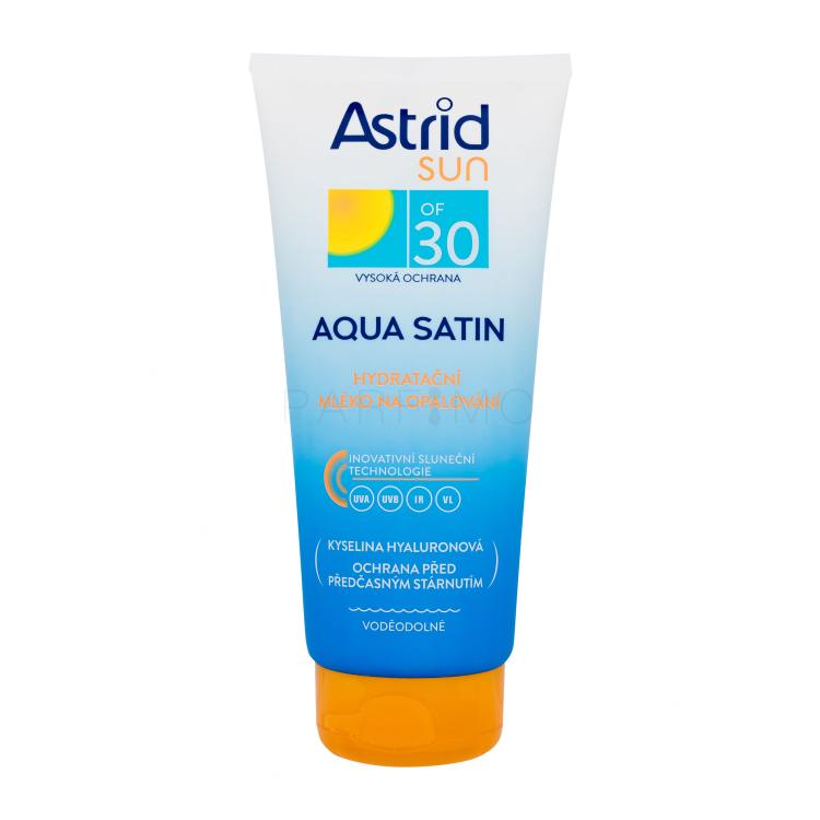 Astrid Sun Aqua Satin Moisturizing Milk SPF30 Zaščita pred soncem za telo 200 ml