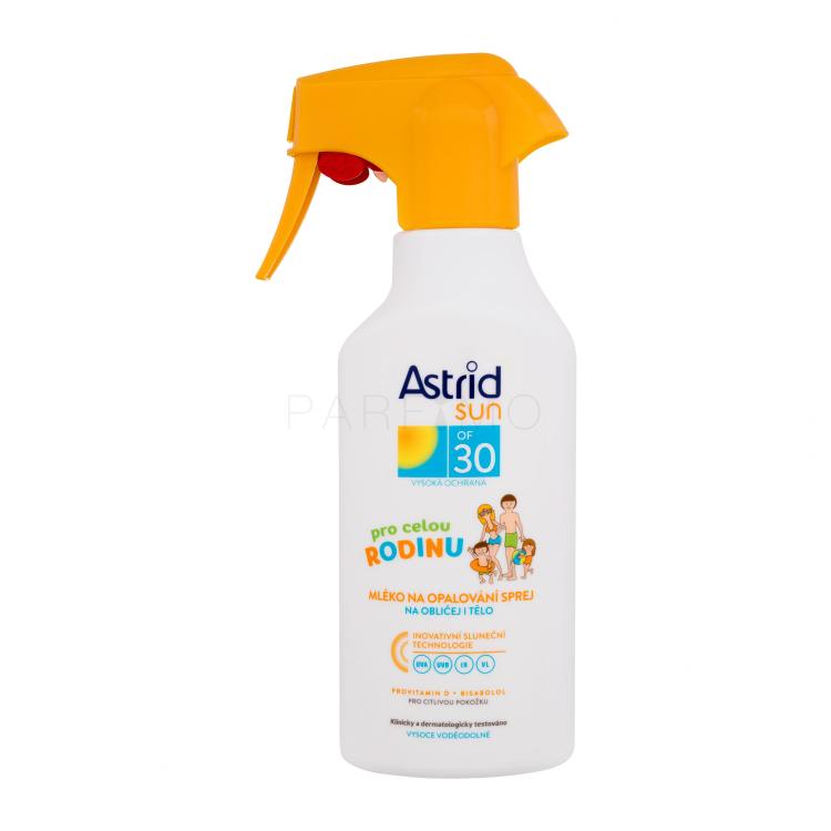 Astrid Sun Family Milk Spray SPF30 Zaščita pred soncem za telo 270 ml