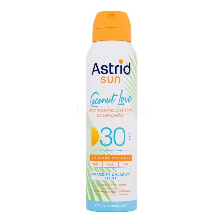 Astrid Sun Coconut Love Dry Mist Spray SPF30 Zaščita pred soncem za telo 150 ml