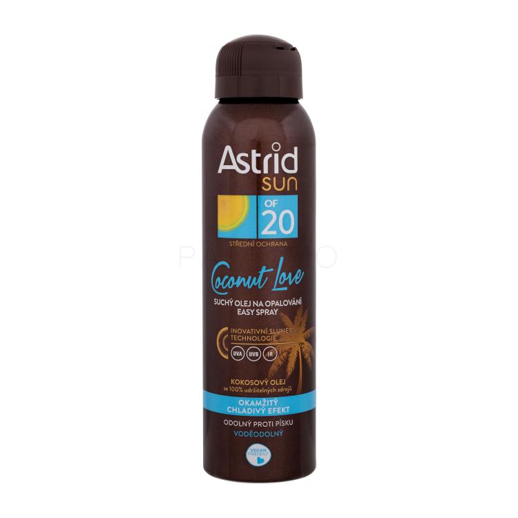 Astrid Sun Coconut Love Dry Easy Oil Spray SPF20 Zaščita pred soncem za telo 150 ml