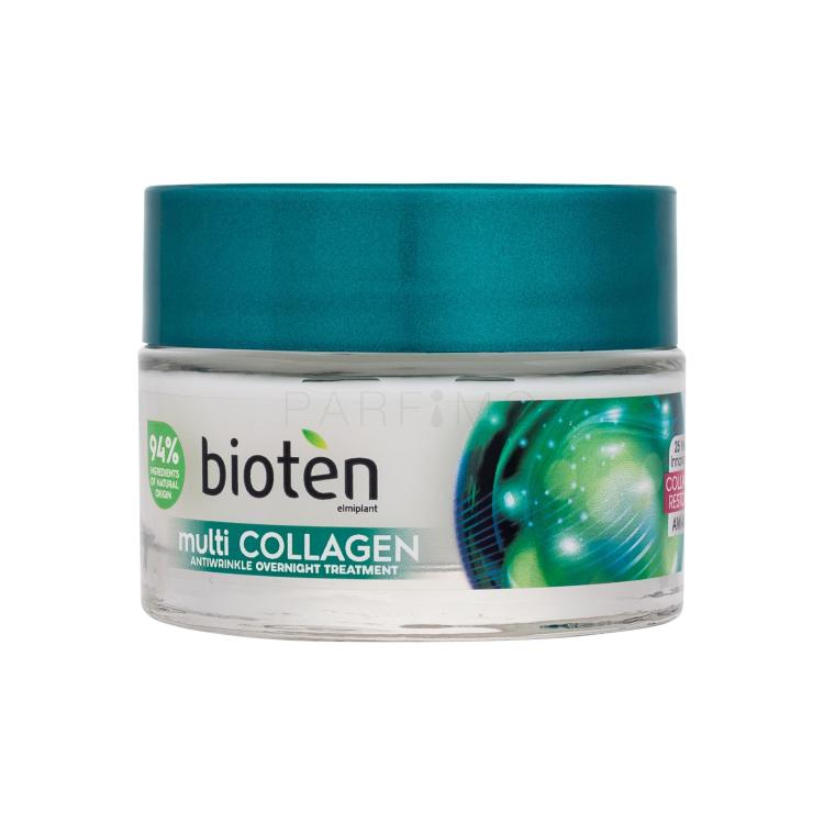 Bioten Multi-Collagen Antiwrinkle Overnight Treatment Nočna krema za obraz za ženske 50 ml