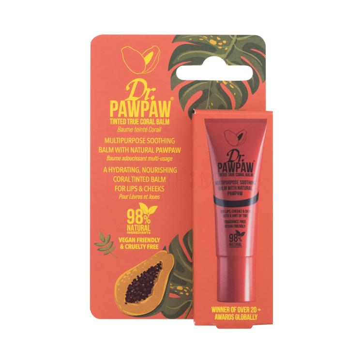 Dr. PAWPAW Balm Tinted True Coral Balzam za ustnice za ženske 10 ml