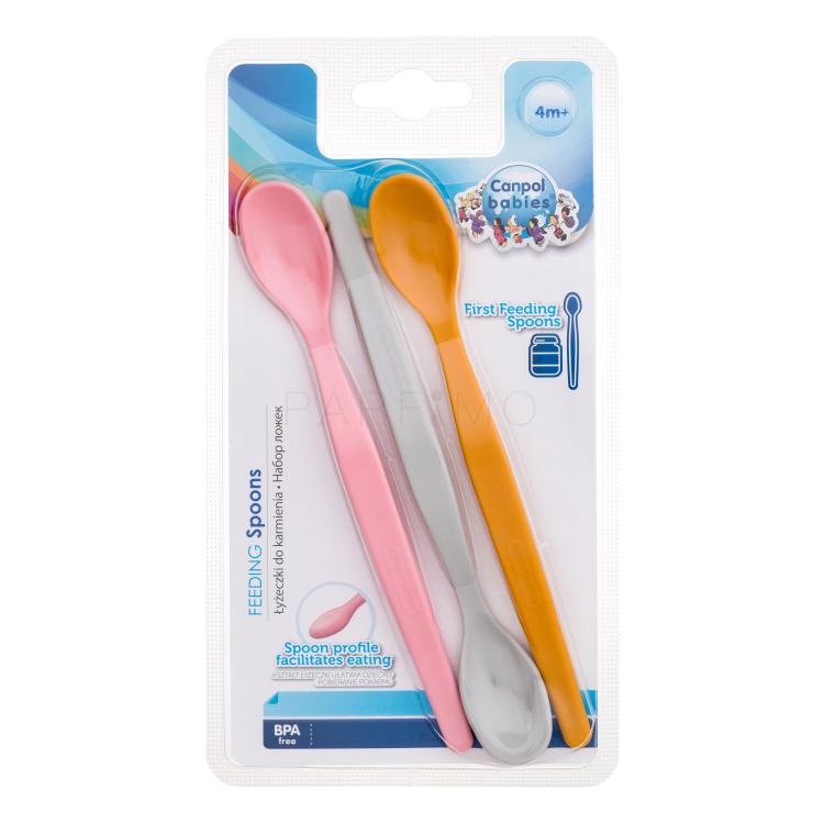 Canpol babies First Feeding Spoons Girl Posodica za otroke Set