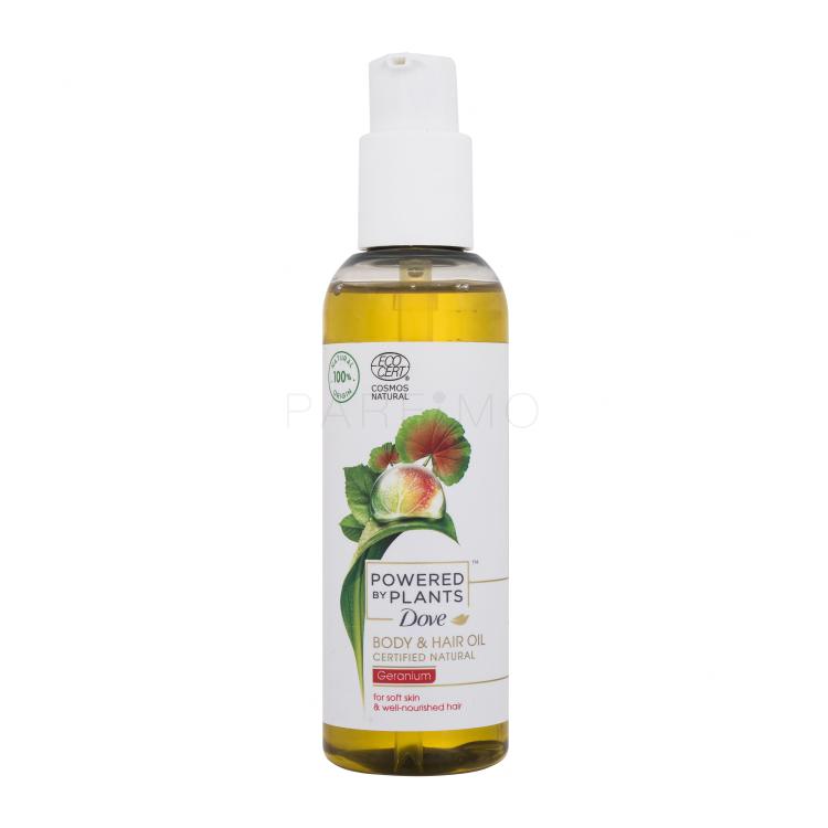 Dove Powered By Plants Geranium Body &amp; Hair Oil Olje za telo za ženske 100 ml