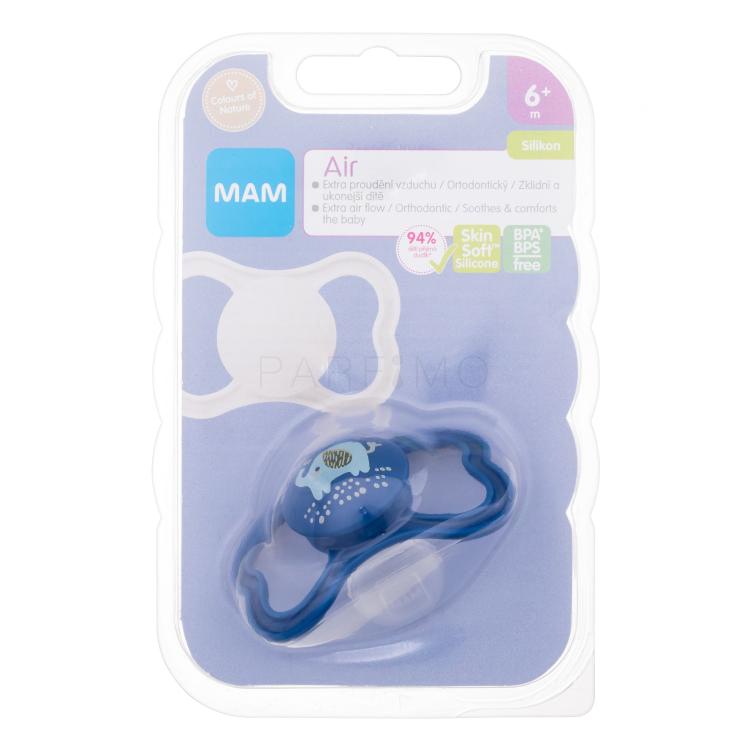 MAM Air Silicone Pacifier 6m+ Elephant Duda za otroke 1 kos