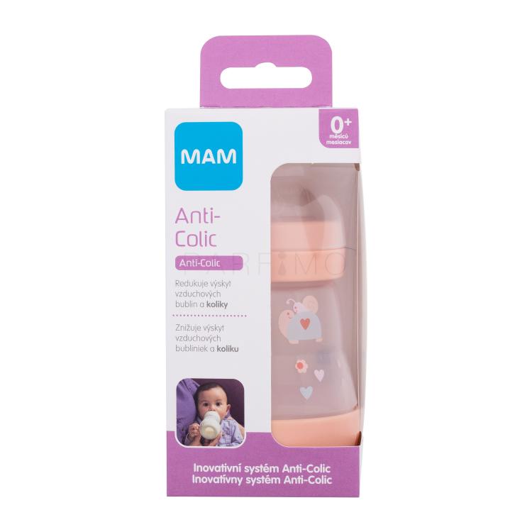 MAM Easy Start Anti-Colic 0m+ Nude Otroška steklenička za otroke 160 ml