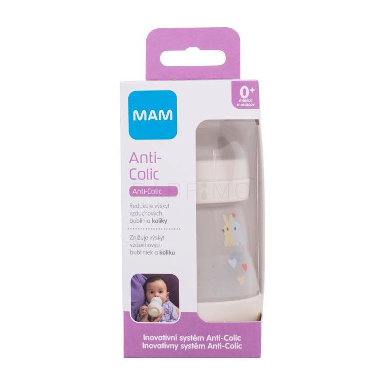 MAM Easy Start Anti-Colic 0m+ Linen Otroška steklenička za otroke 160 ml