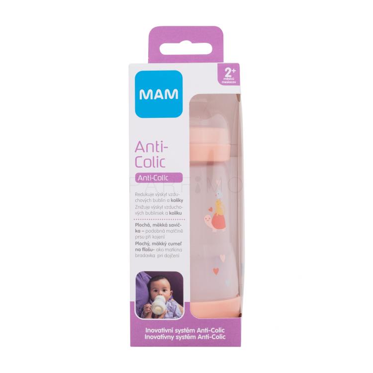 MAM Easy Start Anti-Colic 2m+ Nude Otroška steklenička za otroke 260 ml