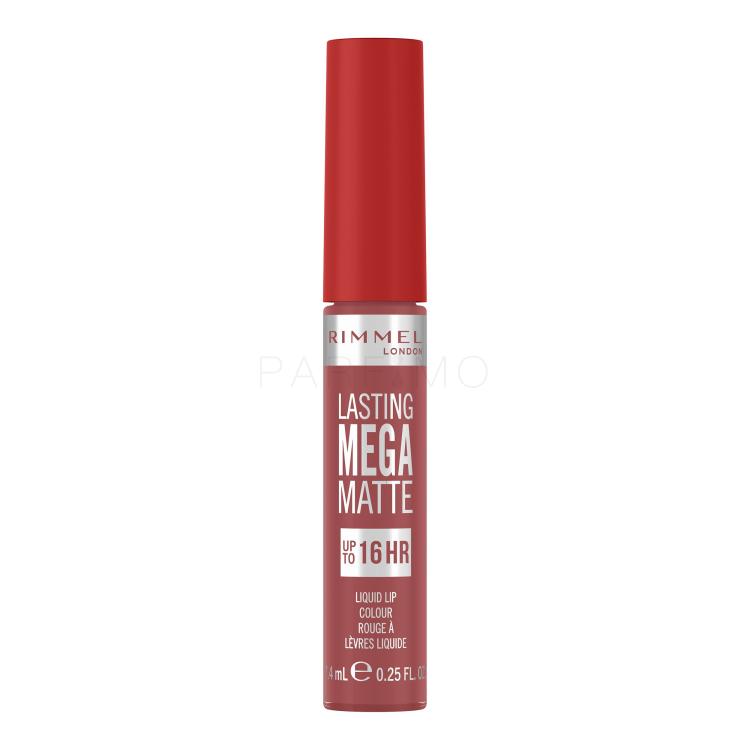 Rimmel London Lasting Mega Matte Liquid Lip Colour Šminka za ženske 7,4 ml Odtenek Rose &amp; Shine