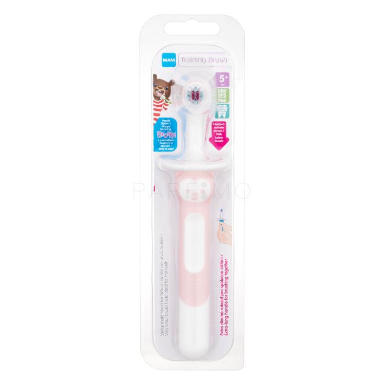 MAM Baby´s Brush Training Brush 5m+ Pink Zobna ščetka za otroke 1 kos