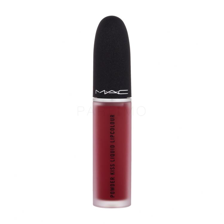 MAC Powder Kiss Liquid Šminka za ženske 5 ml Odtenek 975 Ruby Boo