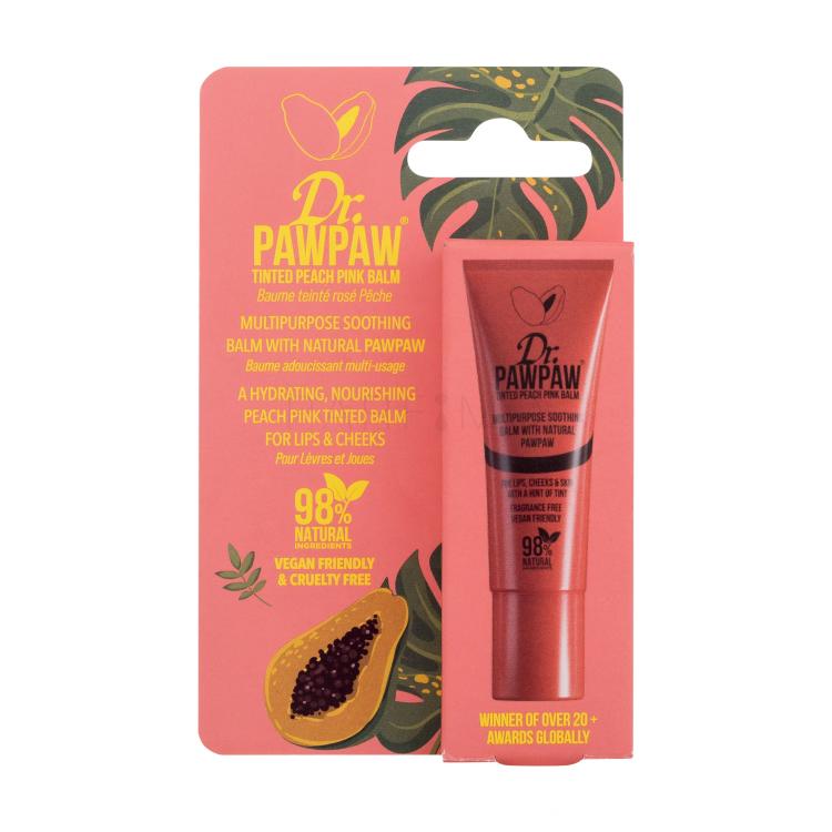 Dr. PAWPAW Balm Tinted Peach Pink Balzam za ustnice za ženske 10 ml
