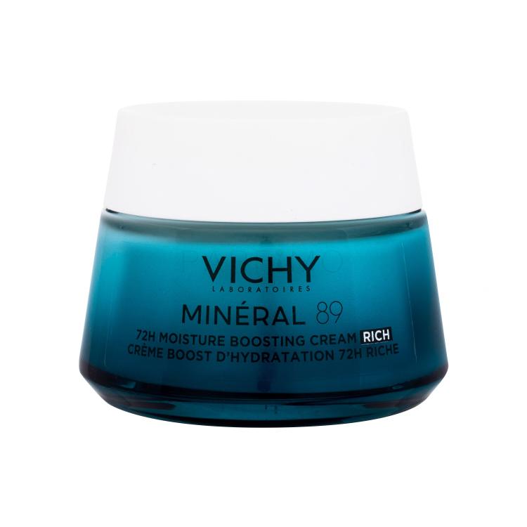 Vichy Minéral 89 72H Moisture Boosting Cream Rich Dnevna krema za obraz za ženske 50 ml poškodovana škatla