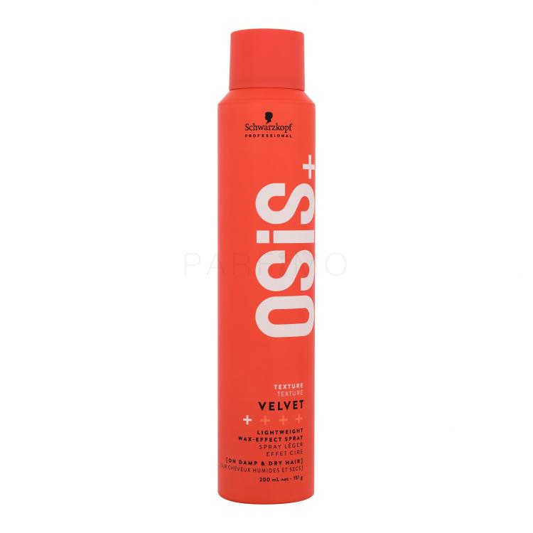 Schwarzkopf Professional Osis+ Velvet Lightweight Wax-Effect Spray Lak za lase za ženske 200 ml
