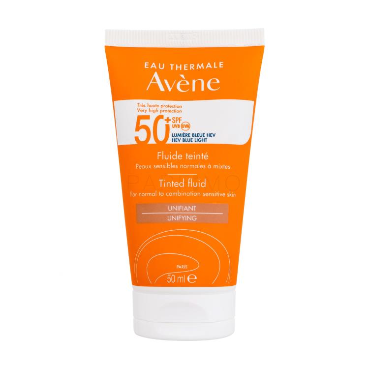 Avene Sun Tinted Fluid SPF50+ Zaščita pred soncem za obraz 50 ml