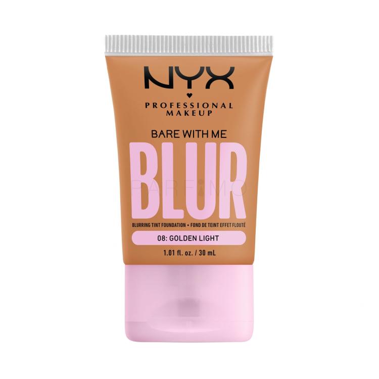 NYX Professional Makeup Bare With Me Blur Tint Foundation Puder za ženske 30 ml Odtenek 08 Golden Light