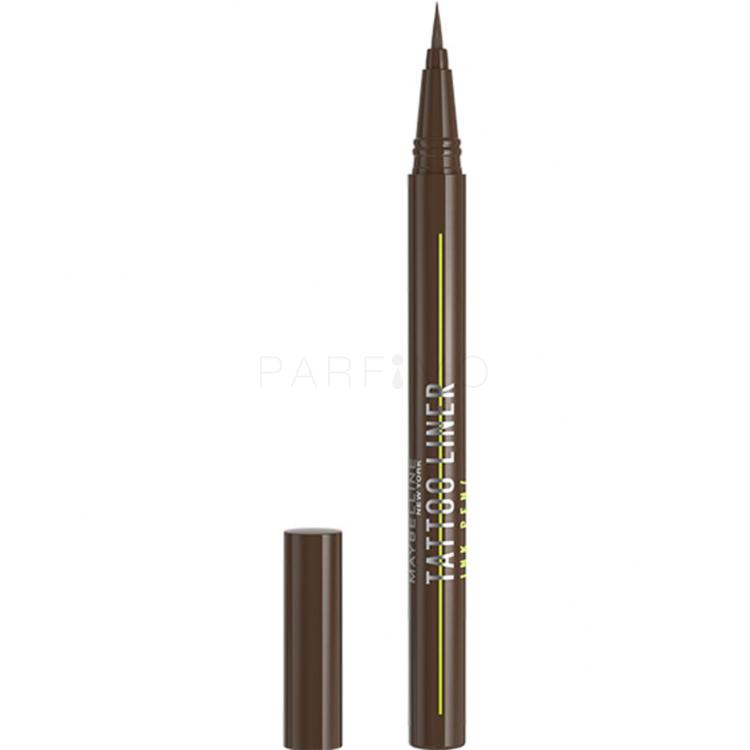 Maybelline Tattoo Liner Ink Pen Črtalo za oči za ženske 1 ml Odtenek Brown