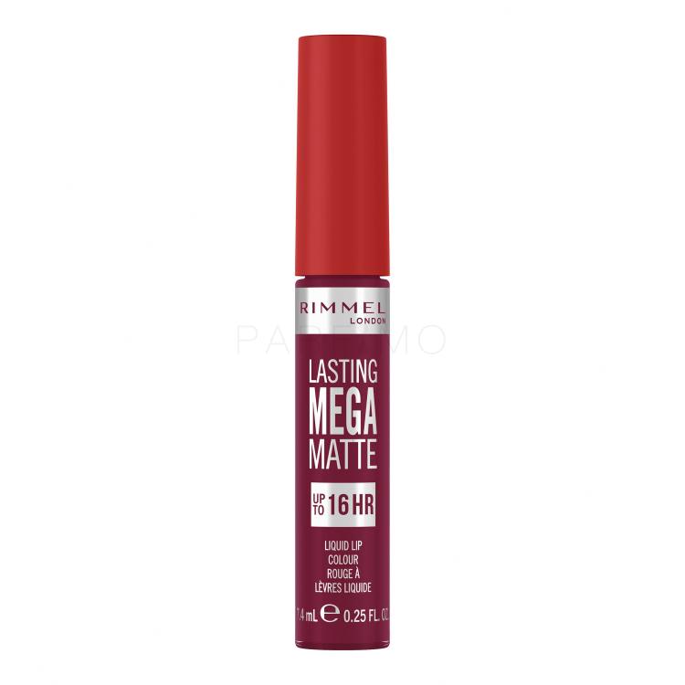 Rimmel London Lasting Mega Matte Liquid Lip Colour Šminka za ženske 7,4 ml Odtenek Rock Me Purple