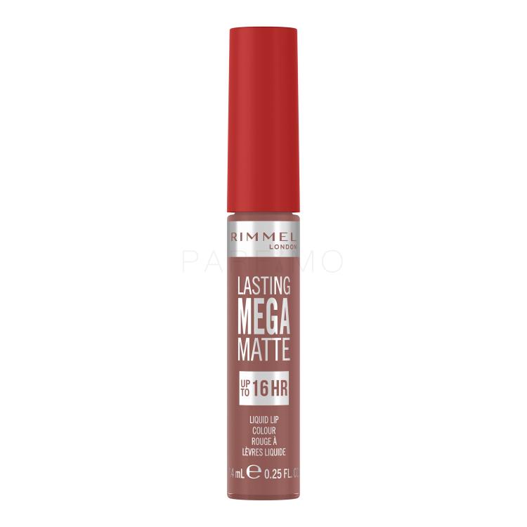 Rimmel London Lasting Mega Matte Liquid Lip Colour Šminka za ženske 7,4 ml Odtenek Strapless