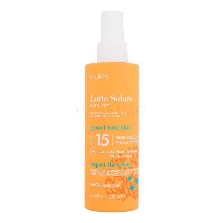 Pupa Sunscreen Milk SPF15 Zaščita pred soncem za telo 200 ml