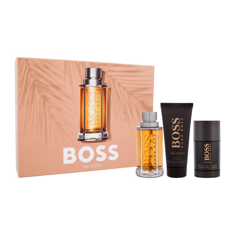 HUGO BOSS Boss The Scent 2015 Darilni set toaletna voda 100 ml + gel za prhanje 100 ml + deodorant v stiku 75 ml