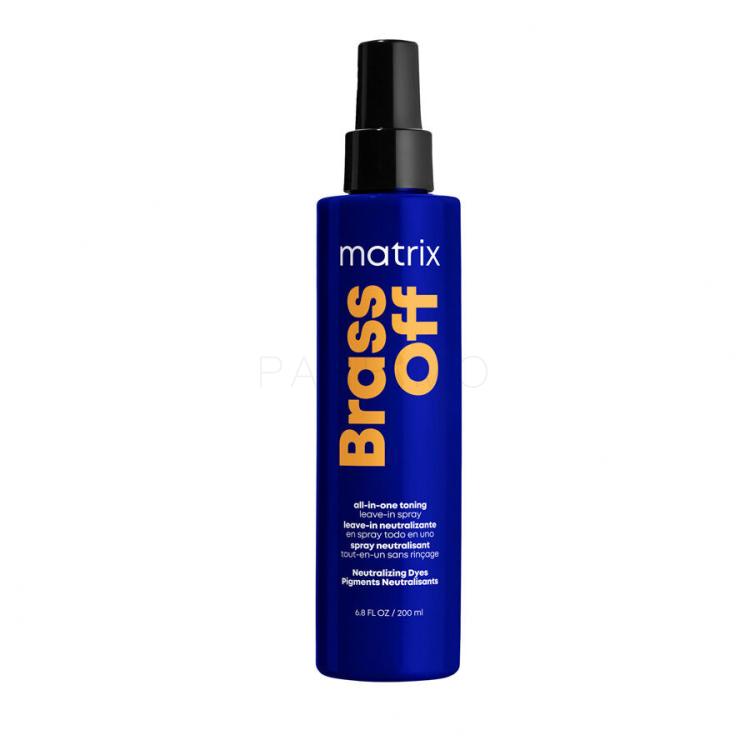 Matrix Brass Off All-In-One Toning Leave-In Spray Nega brez izpiranja za ženske 200 ml