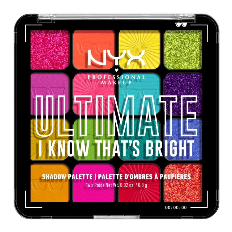 NYX Professional Makeup Ultimate I Know That´s Bright Senčilo za oči za ženske 12,8 g