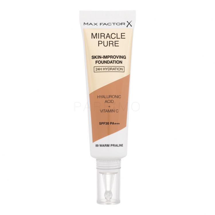 Max Factor Miracle Pure Skin-Improving Foundation SPF30 Puder za ženske 30 ml Odtenek 89 Warm Praline