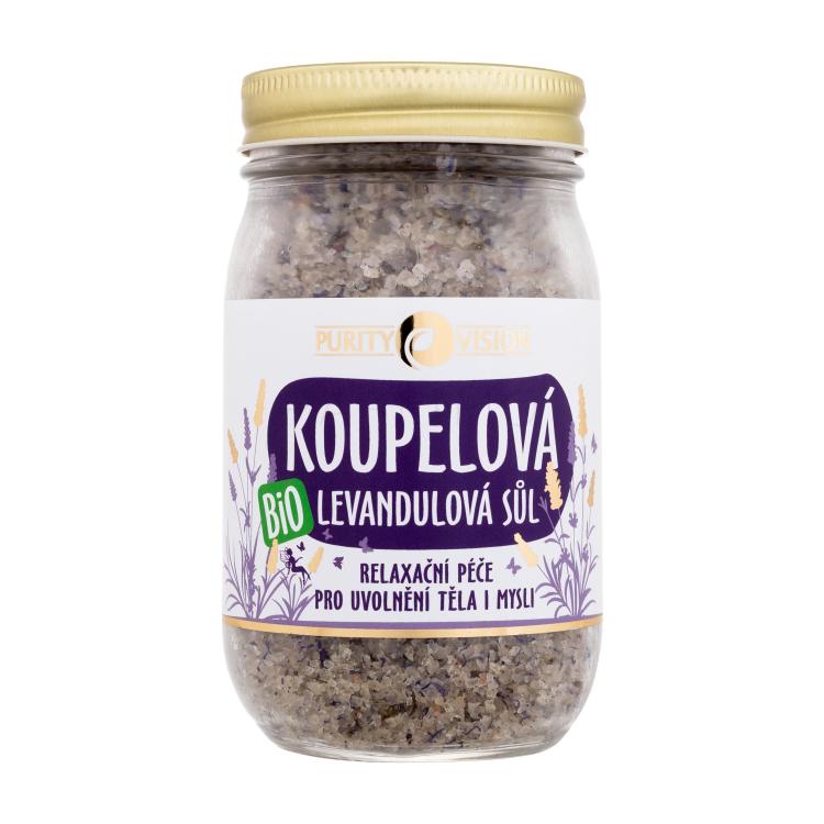 Purity Vision Lavender Bio Bath Salt Kopalna sol 400 g