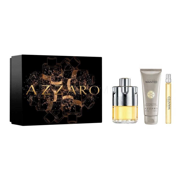 Azzaro Wanted Darilni set toaletna voda 100 ml + gel za prhanje 75 ml + toaletna voda 10 ml