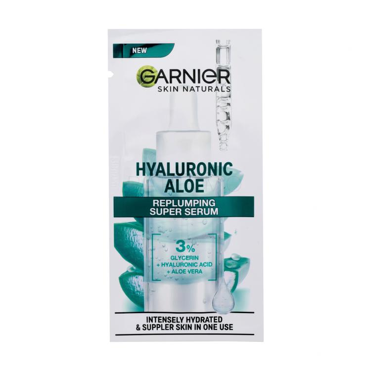 Garnier Skin Naturals Hyaluronic Aloe Replumping Super Serum Serum za obraz za ženske 4 ml