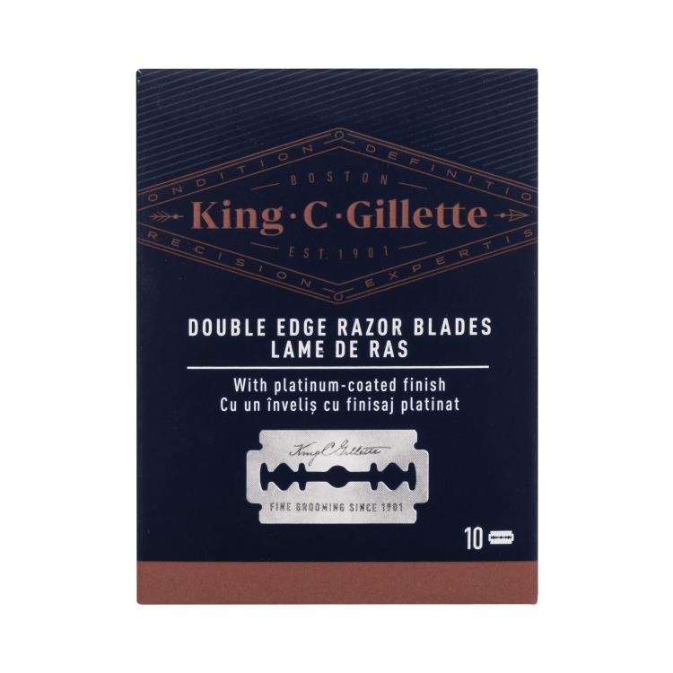 Gillette King C. Double Edge Safety Razor Blades Nadomestne britvice za moške Set