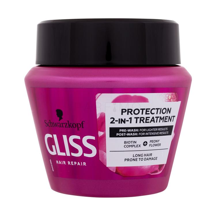 Schwarzkopf Gliss Supreme Length Protection 2-In-1 Treatment Maska za lase za ženske 300 ml