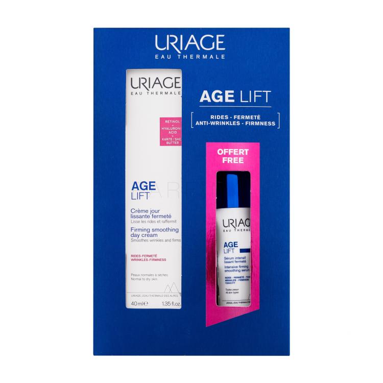 Uriage Age Lift My Anti-Wrinkles &amp; Firmness Duo Darilni set dnevna krema Age Lift Firming Smoothing 40 ml + serum za obraz Age Lift Intensive Firming Smoothing Serum 10 ml