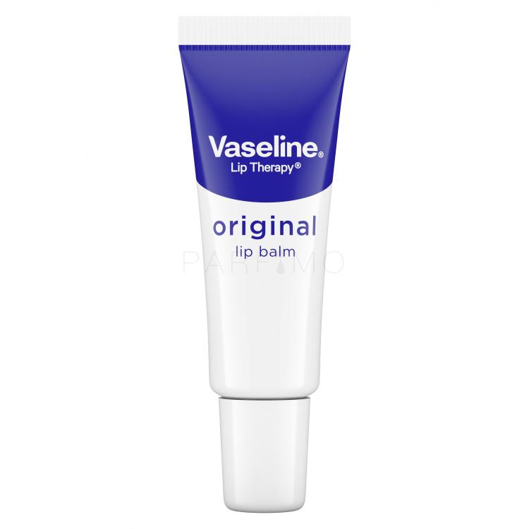 Vaseline Lip Therapy Original Lip Balm Tube Balzam za ustnice za ženske 10 g